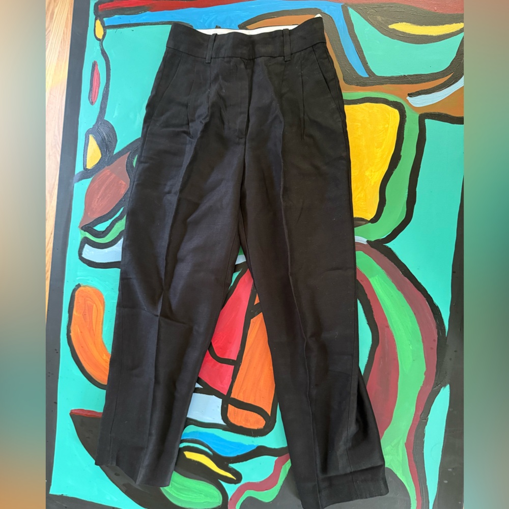 Women’s Black Trousers Classic Minimalist Chic Office Old Money Capsule Work